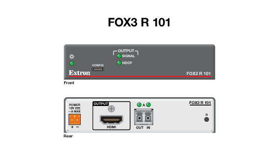 Extron FOX3 R 101 чертеж